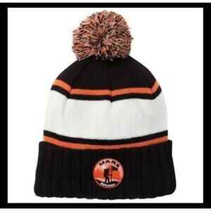 brand new soft knit mars explorer patch beanie